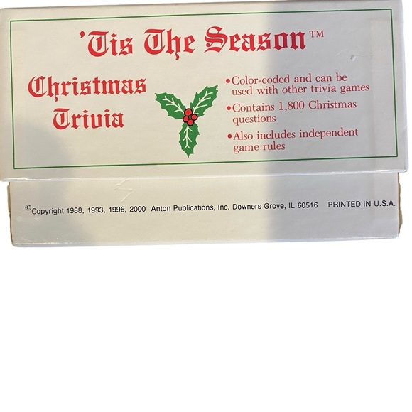 Vintage Christmas Trivia Card Game “Tis the Season” Family Holiday Game 1998 - Picture 5 of 8